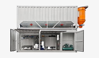 水泥筒倉和 20gp 容器大小的自動攪拌設備